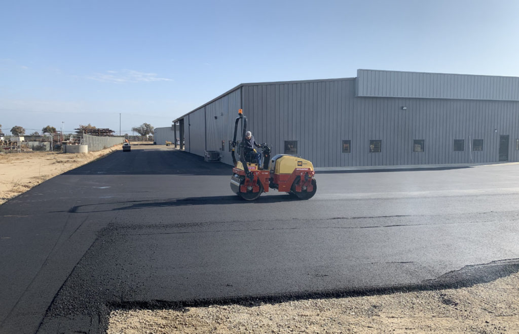 flattening asphalt